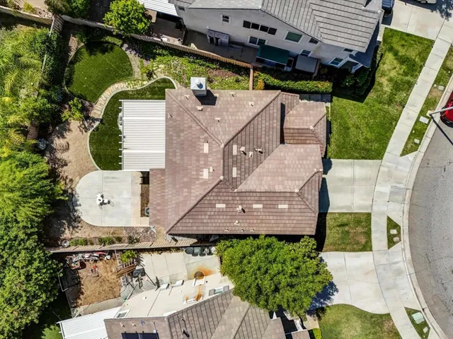 a view of swimming pool with an outdoor seating