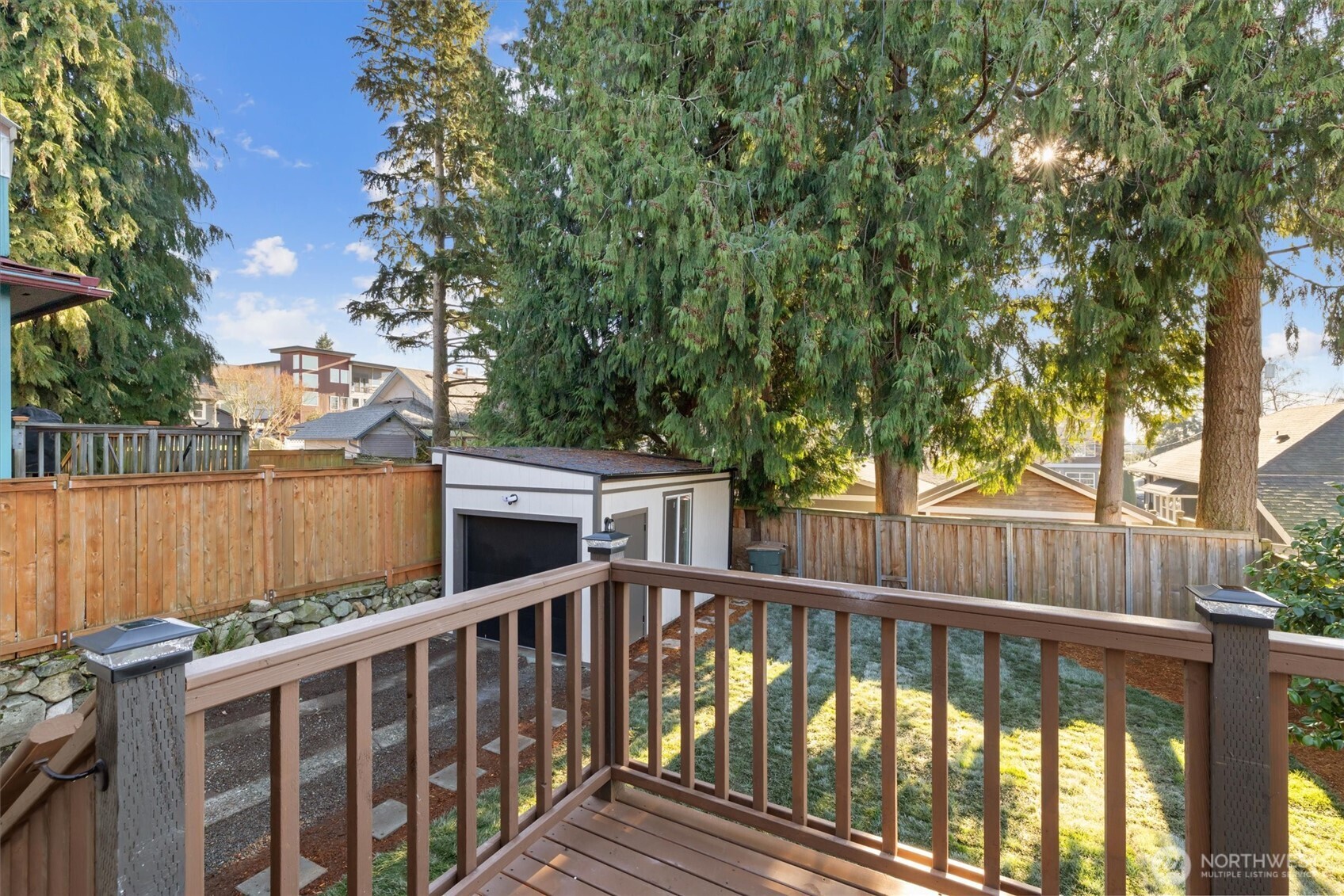 3711 Southwest Webster Street Seattle, WA 98126 - Photo 13 of 39 a view of a wooden fence