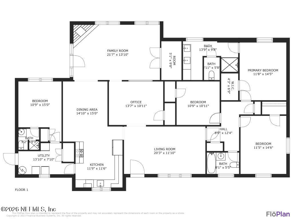 5553 Salerno Road Jacksonville, FL 32244 - Photo 42 of 42 Floor Plan