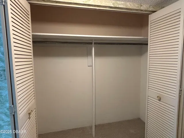 a close view of closet