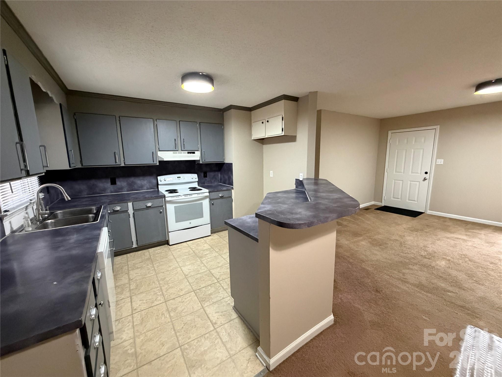 4051 Plum Street Conover, NC 28613 - Photo 4 of 10 a kitchen with a stove a sink and a refrigerator