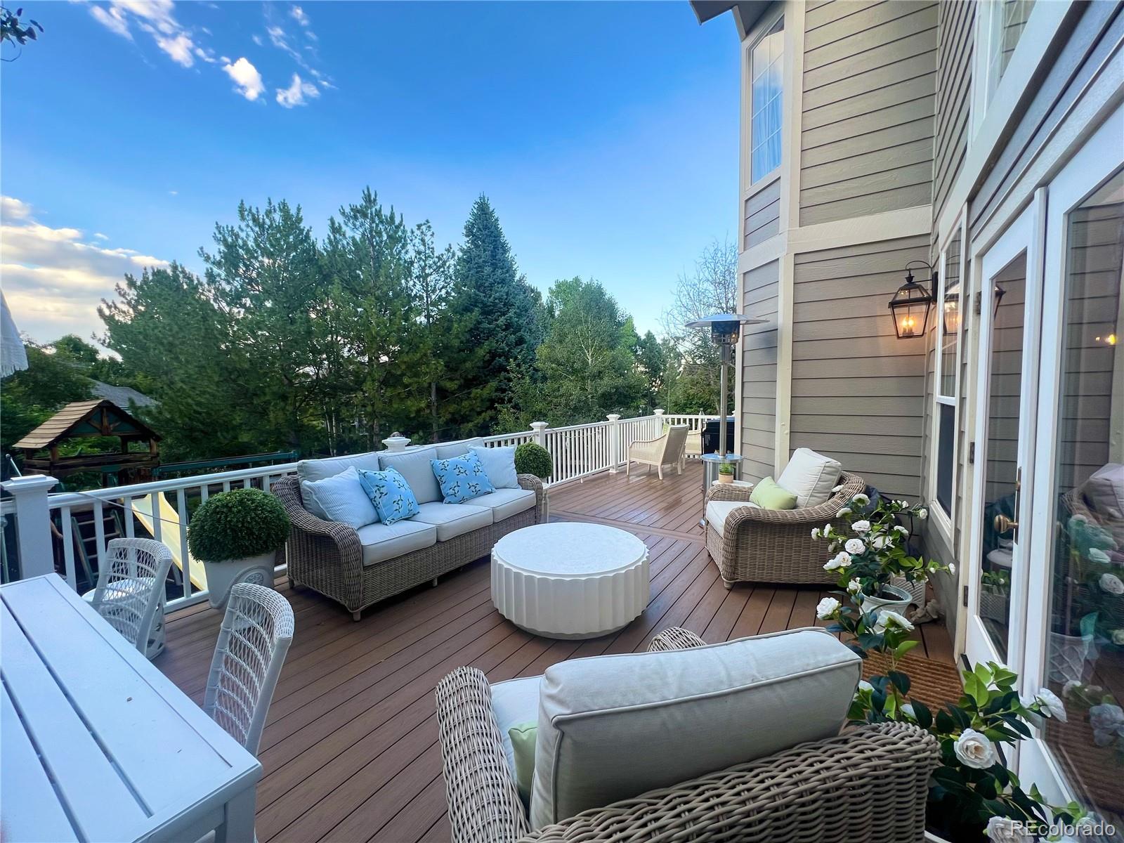 369 Shoreham Circle Castle Pines, CO 80108 - Photo 36 of 41 a view of a patio on the roof deck