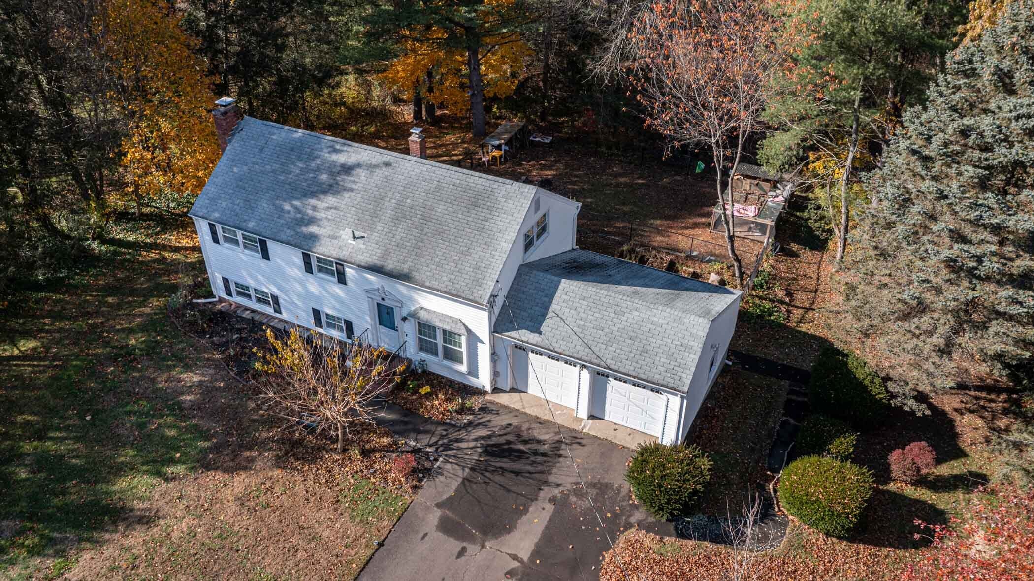91 Goebel Road Hamden, CT 06514 - Photo 6 of 39 an aerial view of a house