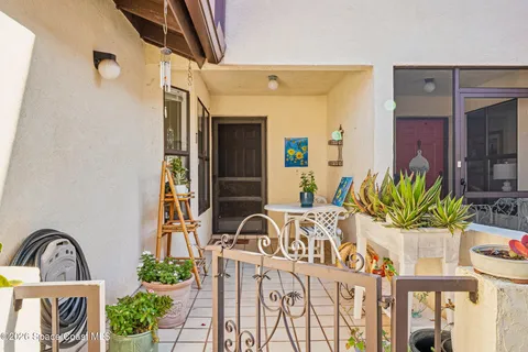 a view of balcony and patio