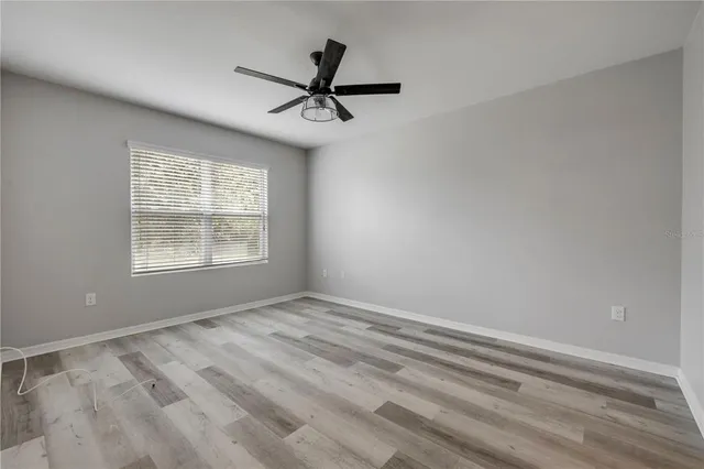a view of a lake with a mountain in the background