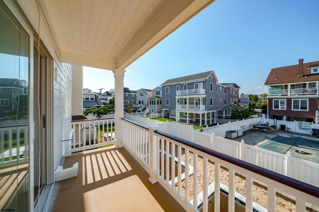 a view of city from balcony