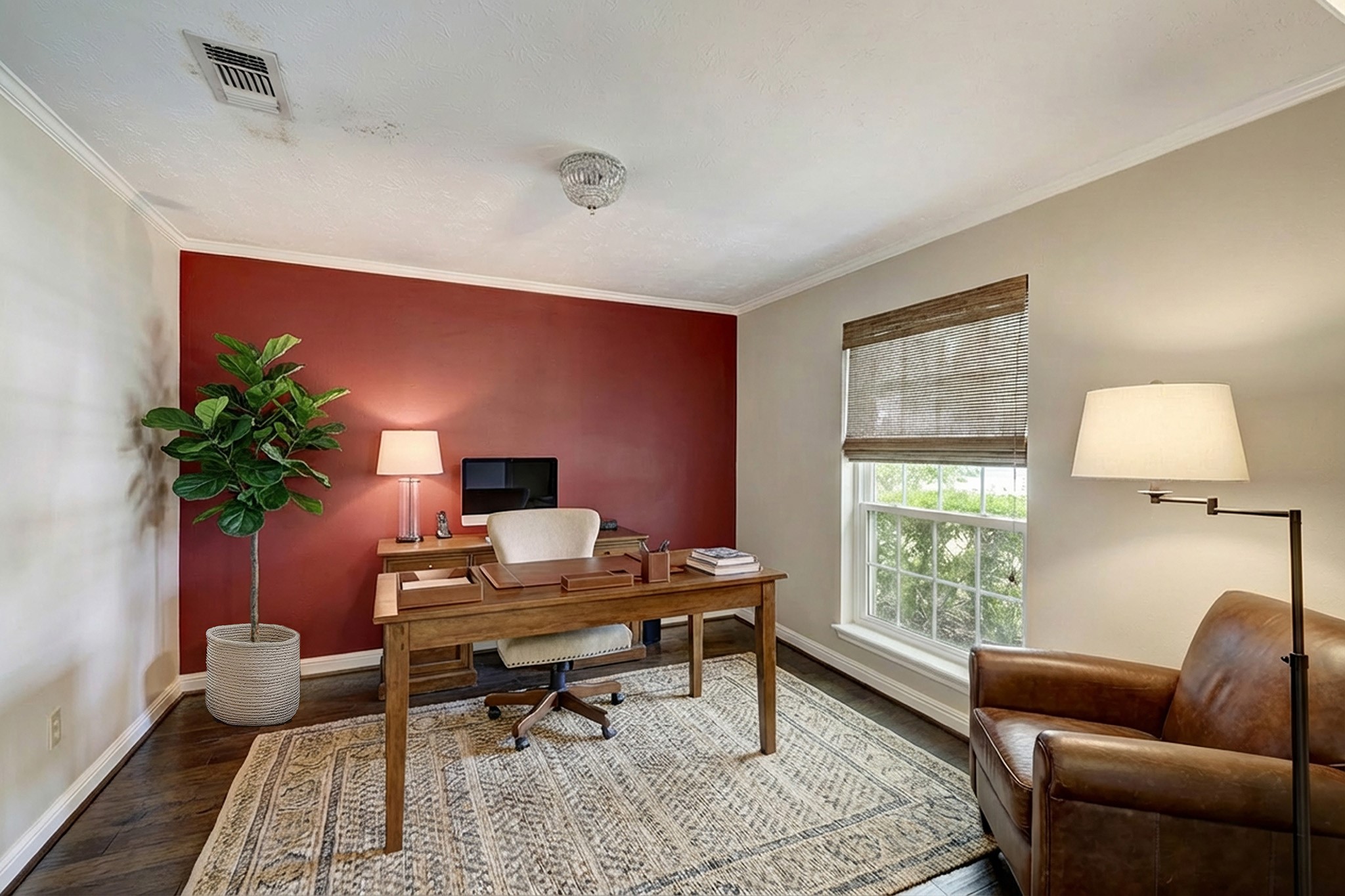 6623 Ampton Drive Spring, TX 77379 - Photo 4 of 26 a workspace with furniture and a potted plant