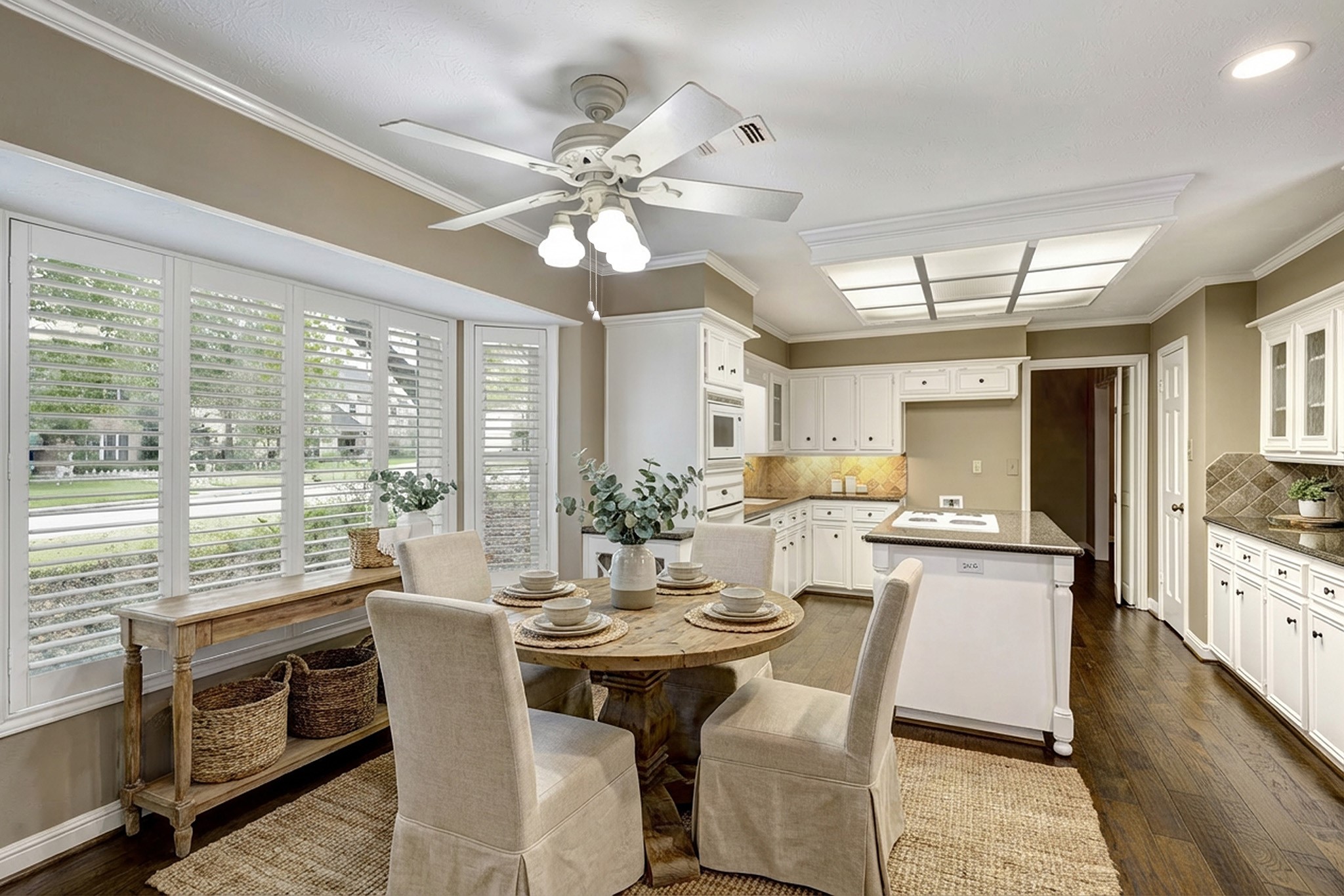 6623 Ampton Drive Spring, TX 77379 - Photo 8 of 26 a view of a dining room with furniture window and wooden floor