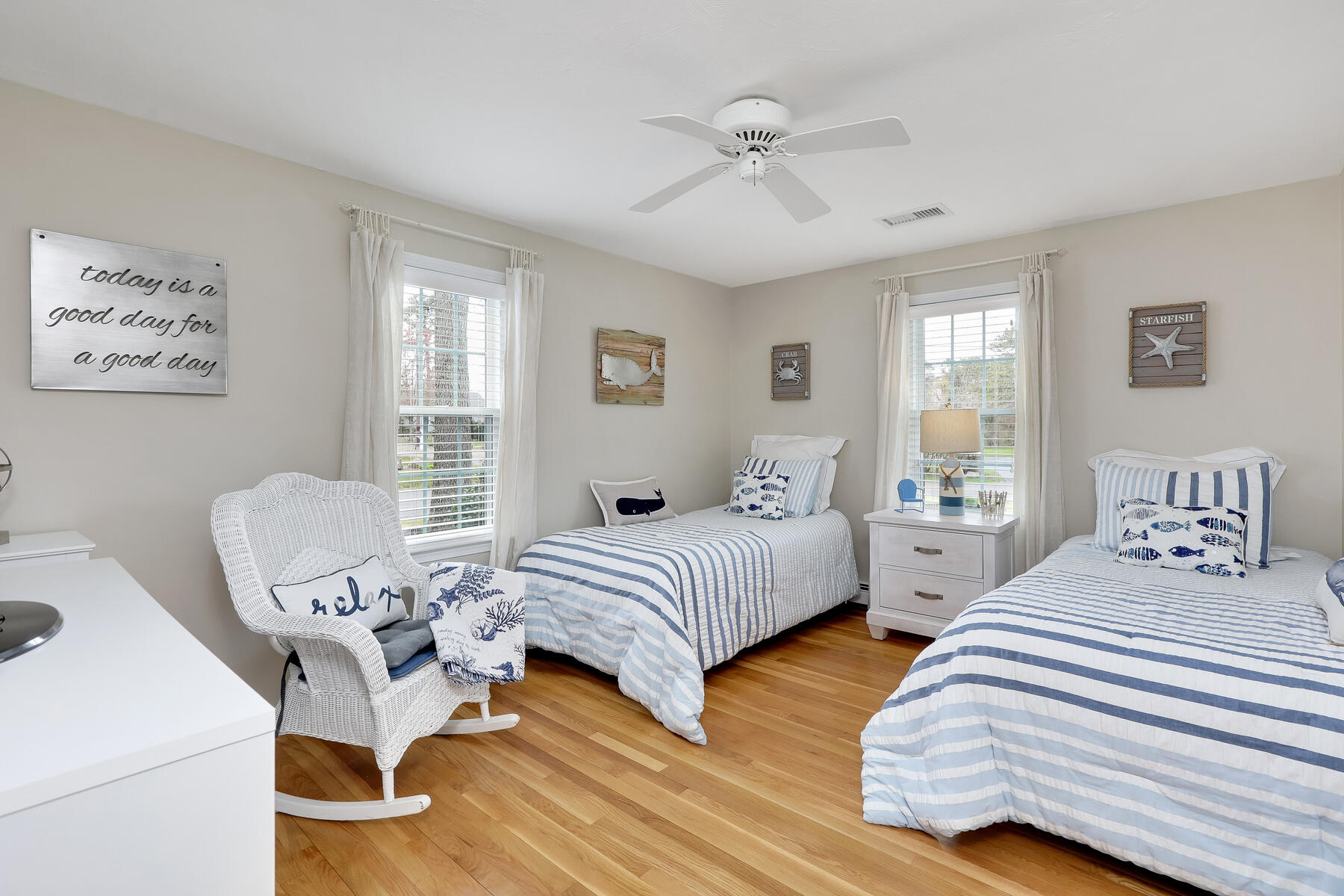 53 Kelley Road West Harwich, MA 02671 - Photo 24 of 43 a bedroom with two beds and a chair