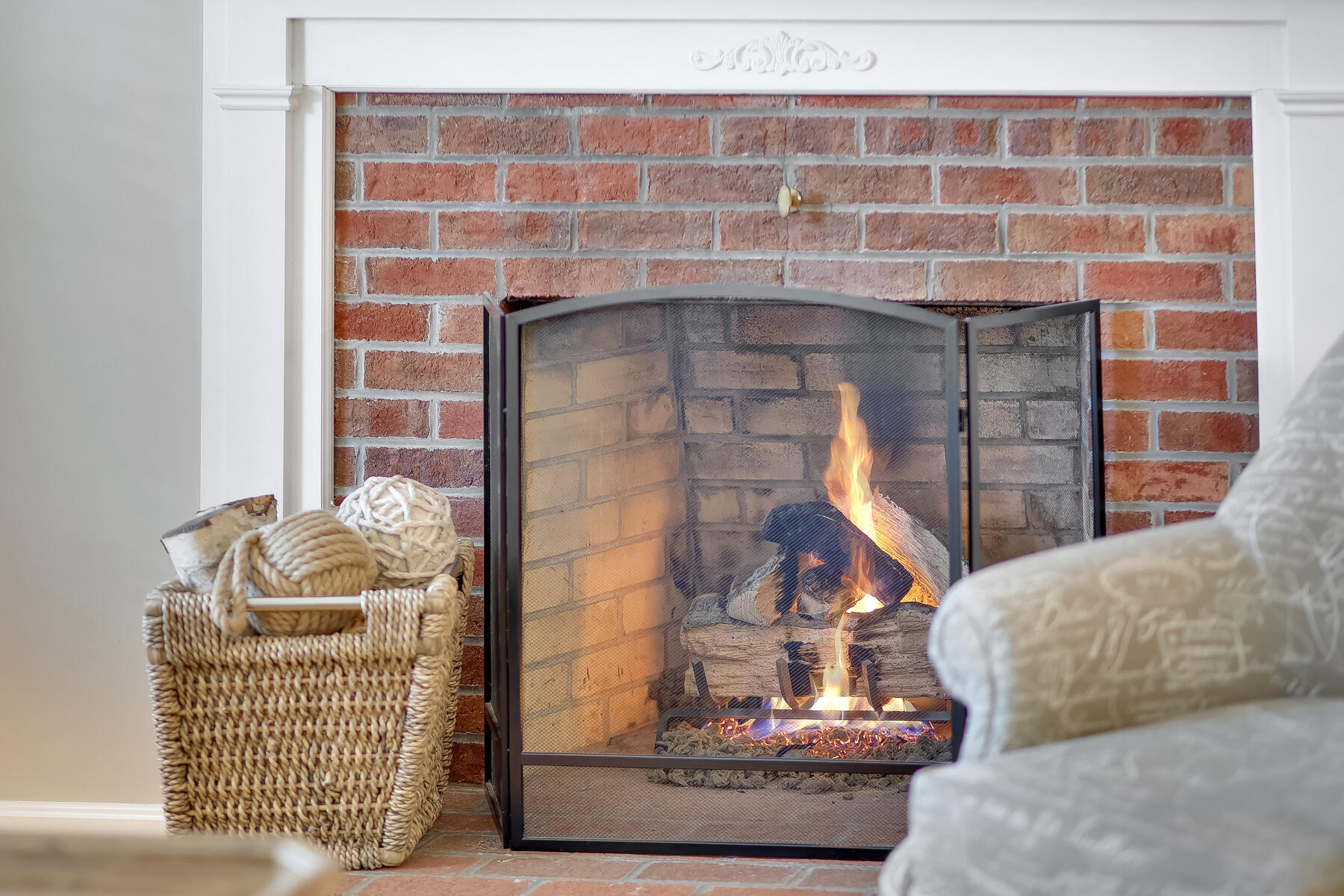 53 Kelley Road West Harwich, MA 02671 - Photo 8 of 43 a living room with a couch and a fireplace