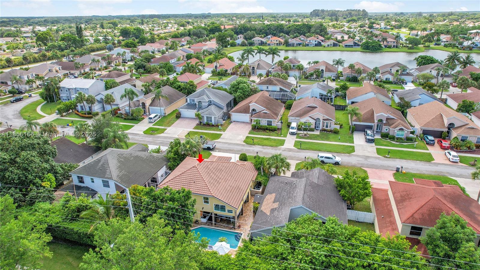 9398 Aegean Drive Boca Raton, FL 33496 - Photo 53 of 61 an aerial view of residential houses with outdoor space and street view
