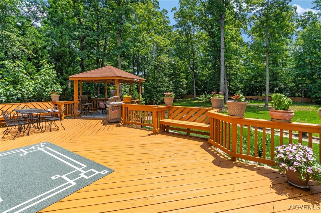 3541 Kings Farm Drive Midlothian, VA 23113 - Photo 40 of 49 a view of outdoor space yard deck patio and outdoor kitchen