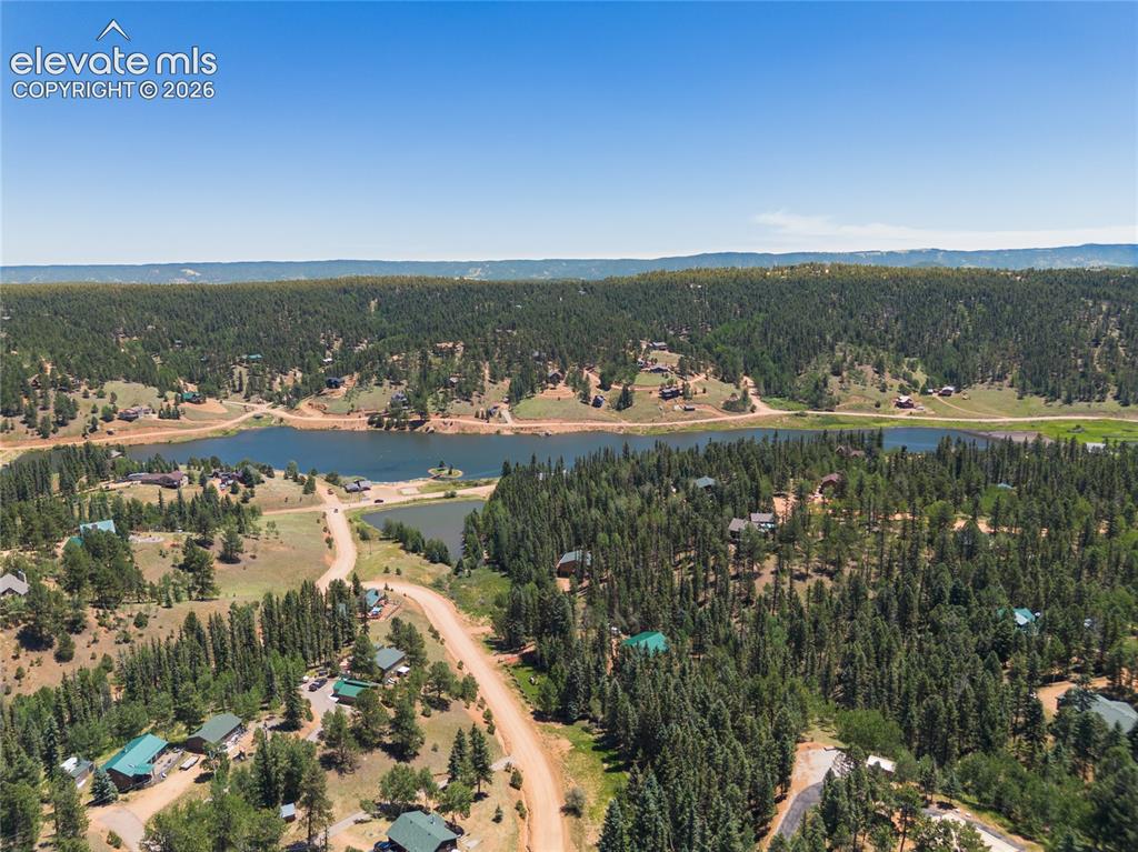 657 Spring Valley Drive Divide, CO 80814 - Photo 43 of 43 Expansive forested landscape featuring multiple lakes, scattered residences, and unpaved roads