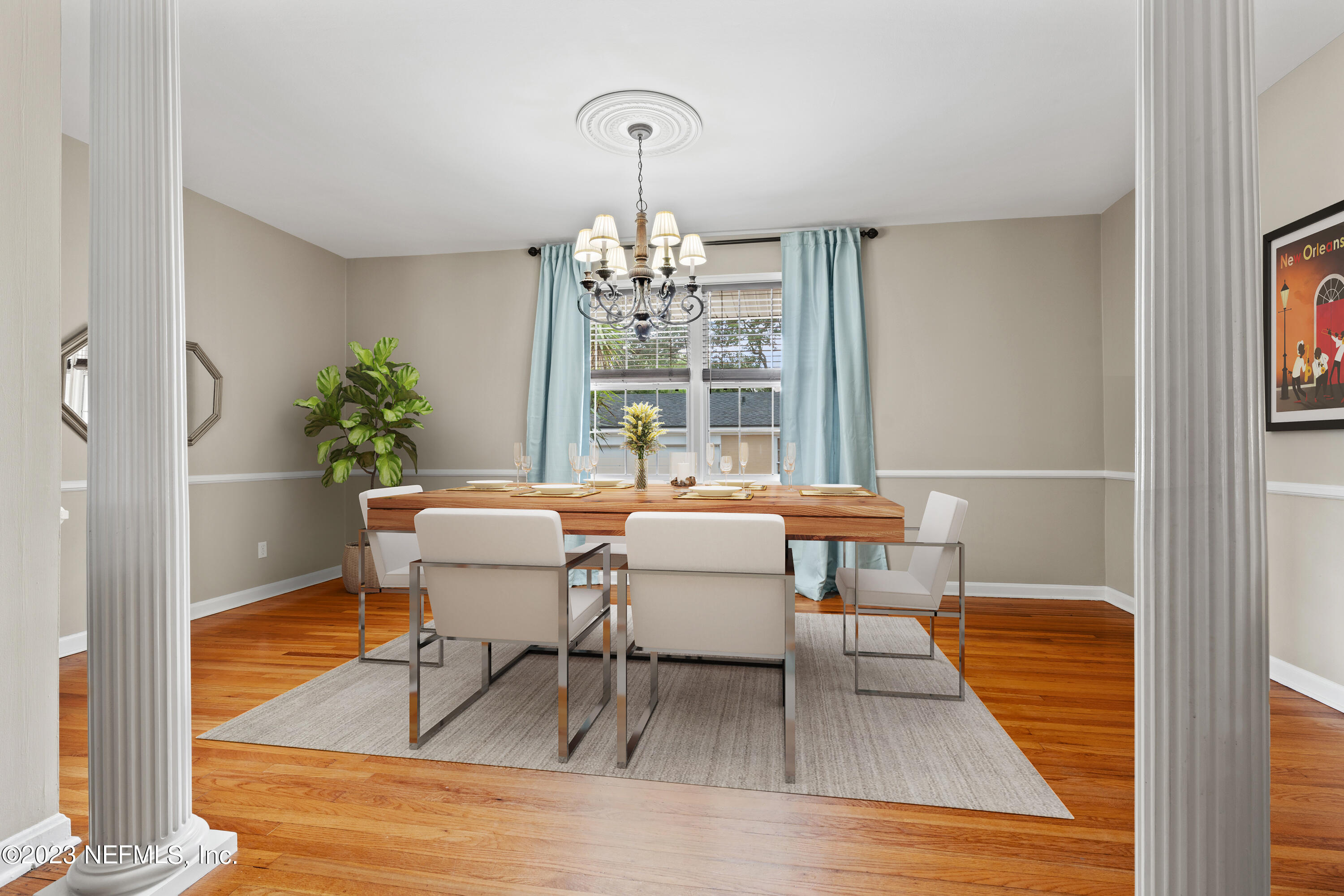 1370 Nicholson Road Jacksonville, FL 32207 - Photo 6 of 29 a view of a dining room with furniture window and wooden floor
