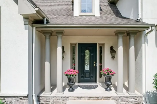 a front view of a house