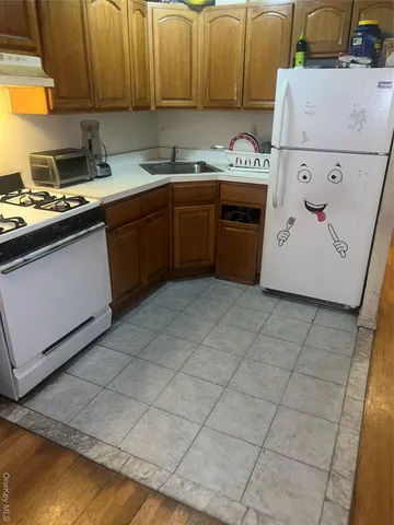 a room with water heater and storage