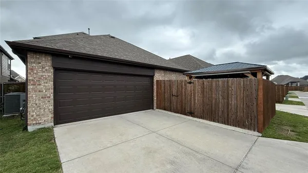 a backyard of a house