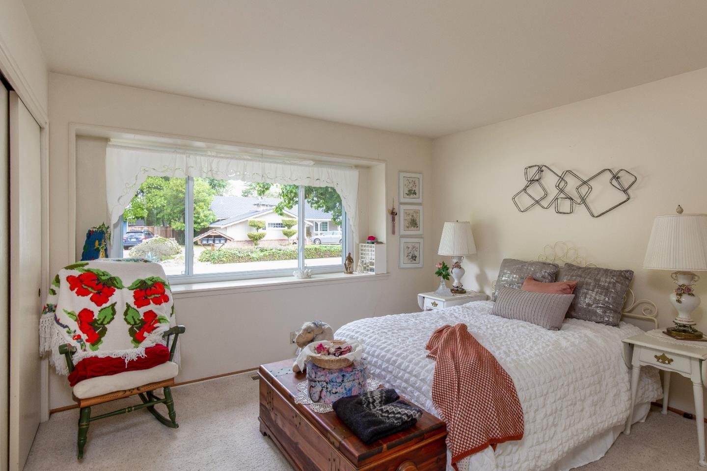 19030 Brookview Drive Saratoga, CA 95070 - Photo 14 of 22 a bedroom with a bed and a window