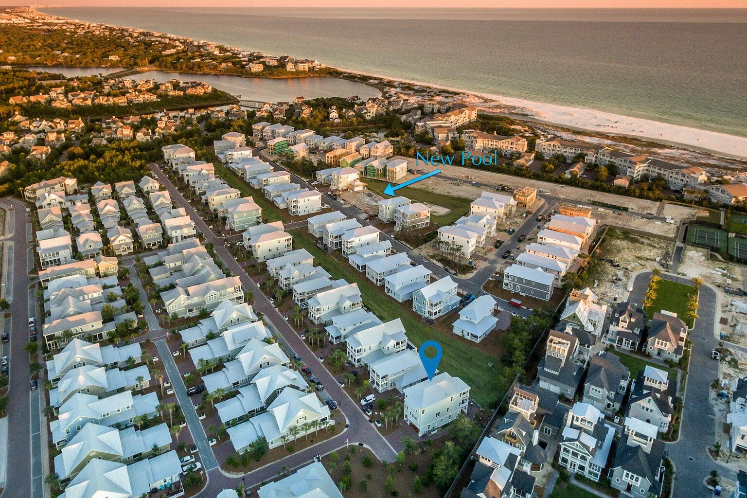 4 Clipper Street, Unit 1 Inlet Beach, FL 32461 - Photo 23 of 32 an aerial view of multiple house