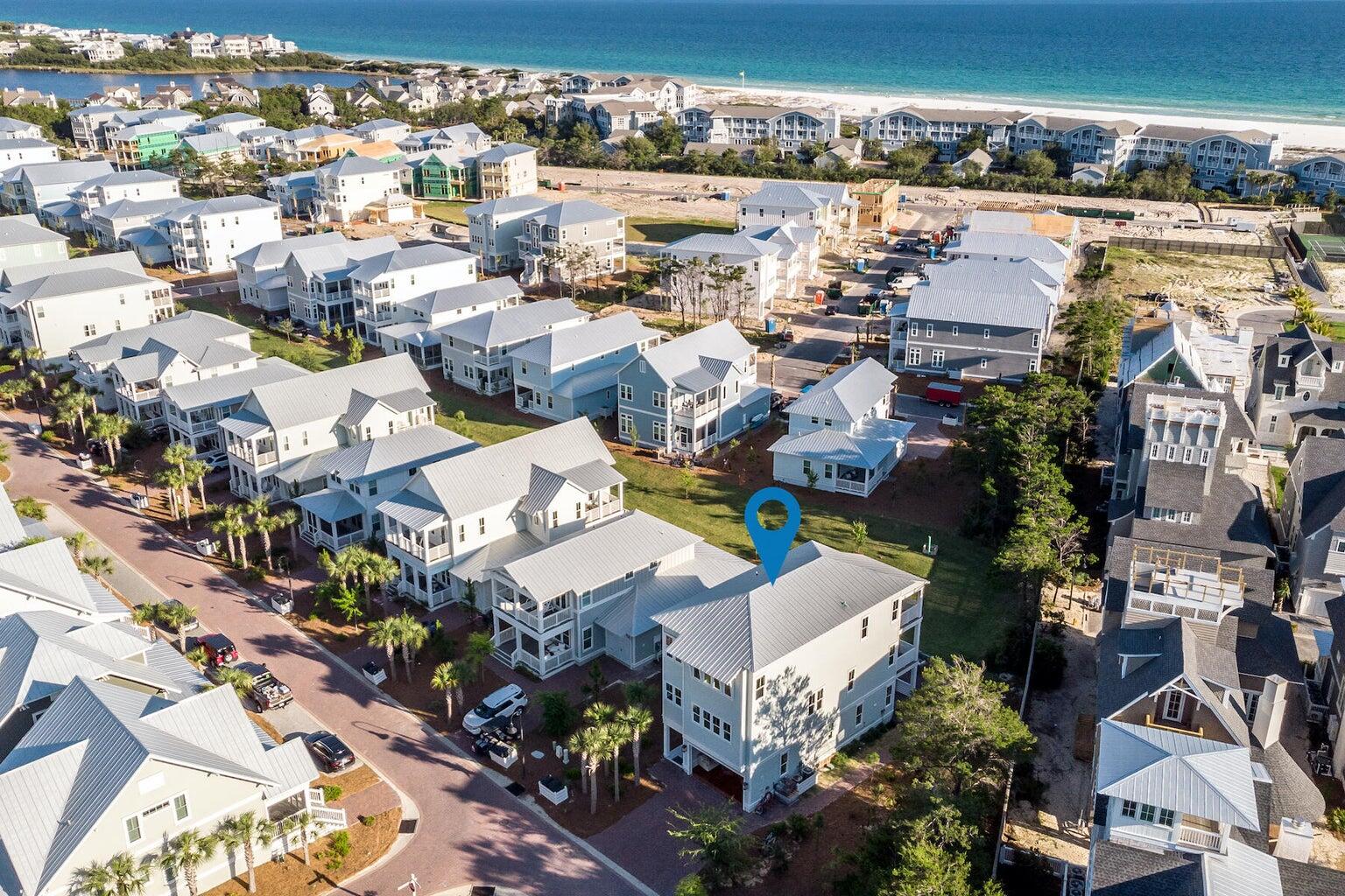 4 Clipper Street, Unit 1 Inlet Beach, FL 32461 - Photo 24 of 32 an aerial view of a city