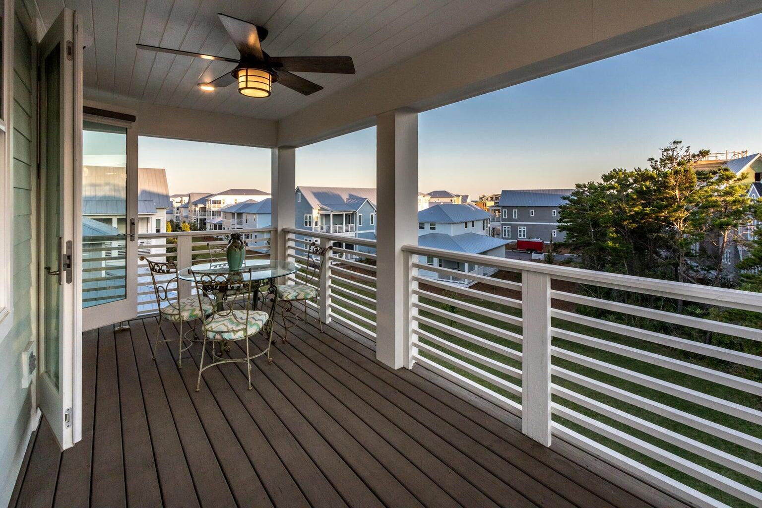 4 Clipper Street, Unit 1 Inlet Beach, FL 32461 - Photo 30 of 32 a view of a balcony with chairs