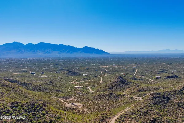 a view of an outdoor space and mountain view