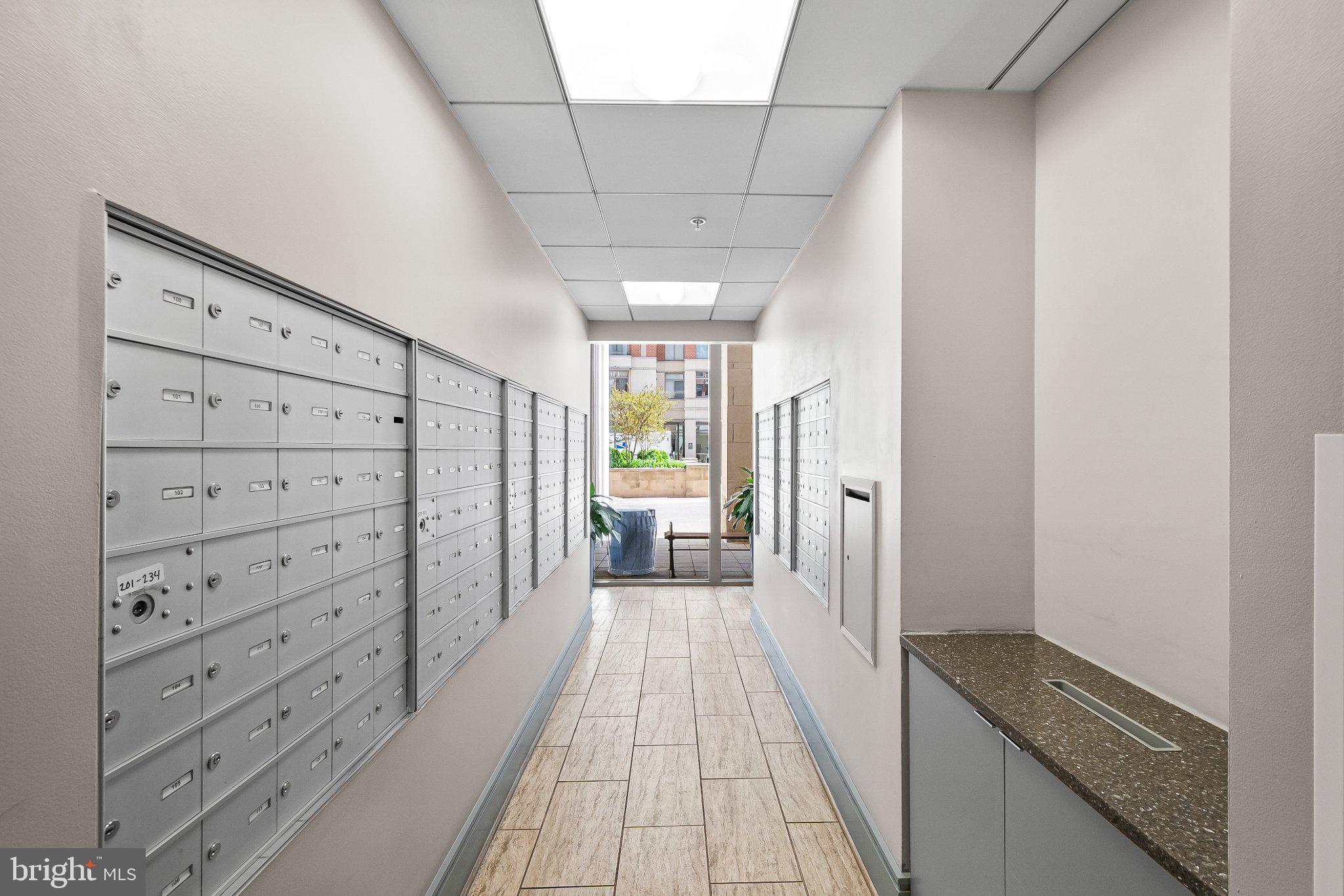 3600 South Glebe Road, Unit 330W Arlington, VA 22202 - Photo 6 of 35 Modern mailroom with sleek design.