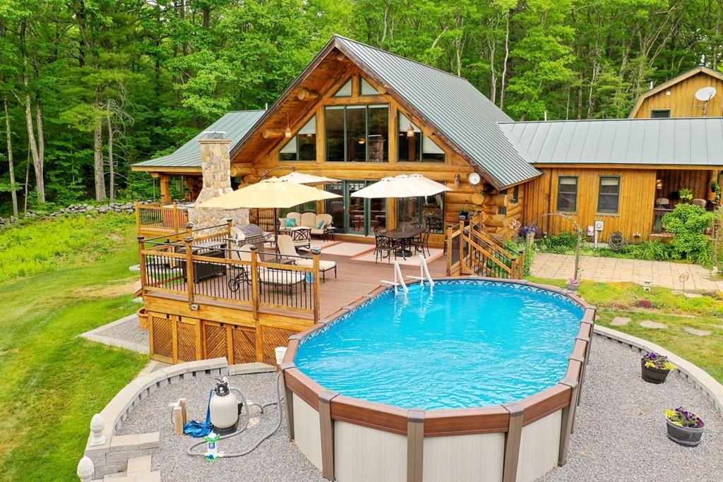49 Beaman Road Princeton, MA 01541 - Photo 40 of 42 swimming pool view with a outdoor seating