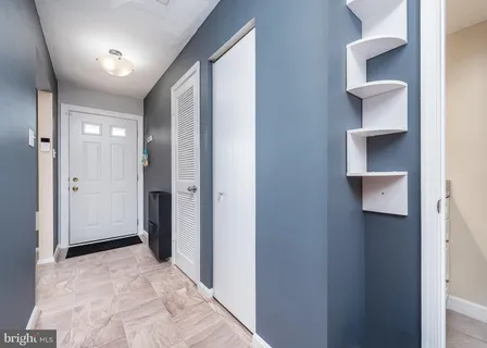 a view of a hallway with an empty space