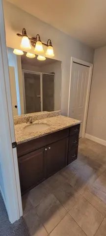 a room with cabinets and window