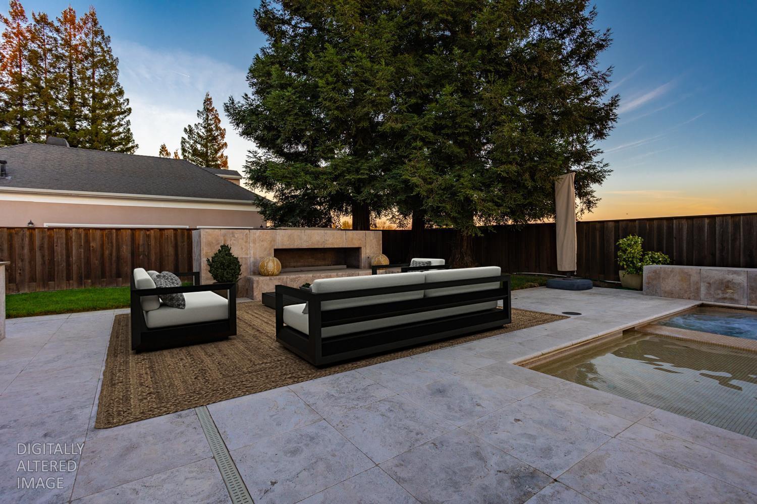 808 Country Club Drive Modesto, CA 95356 - Photo 12 of 60 a view of a patio with couches and a fire pit