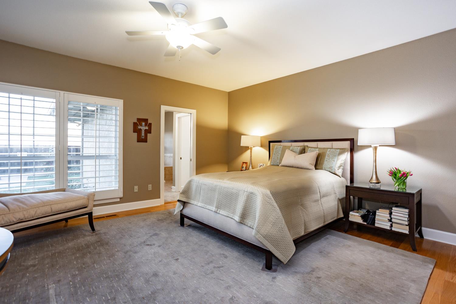 808 Country Club Drive Modesto, CA 95356 - Photo 34 of 60 a bedroom with a bed and a table