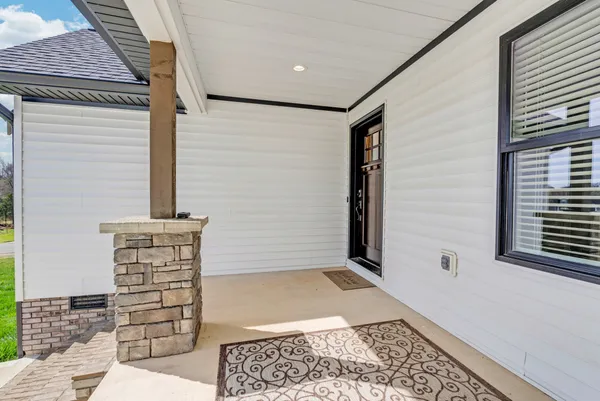 a view of front door of house