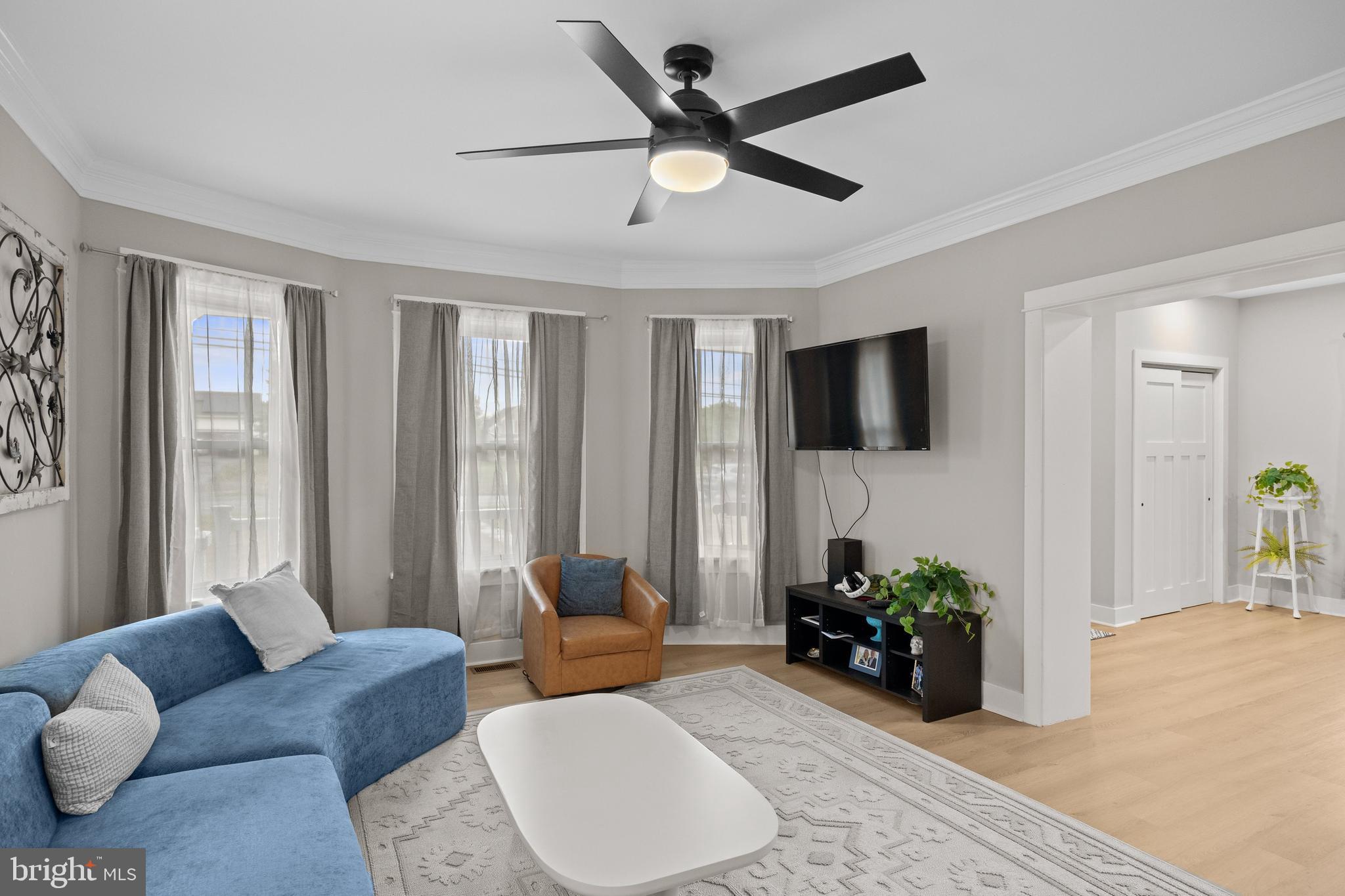 218 Pleasant Mills Road Hammonton, NJ 08037 - Photo 8 of 36 a living room with furniture or couch and a flat screen tv