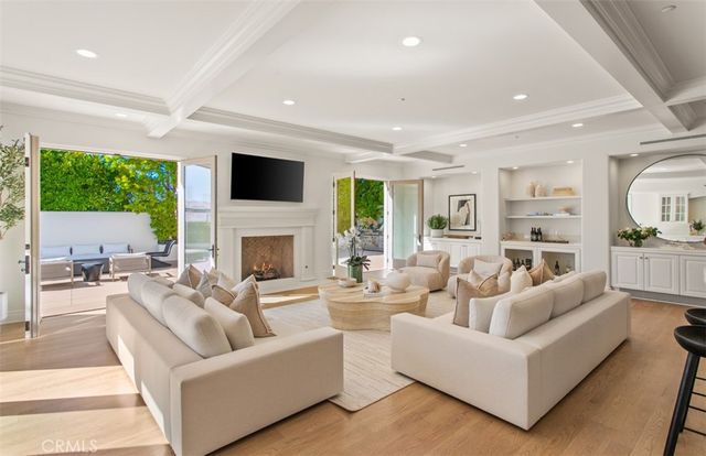 a view of a terrace with a bench