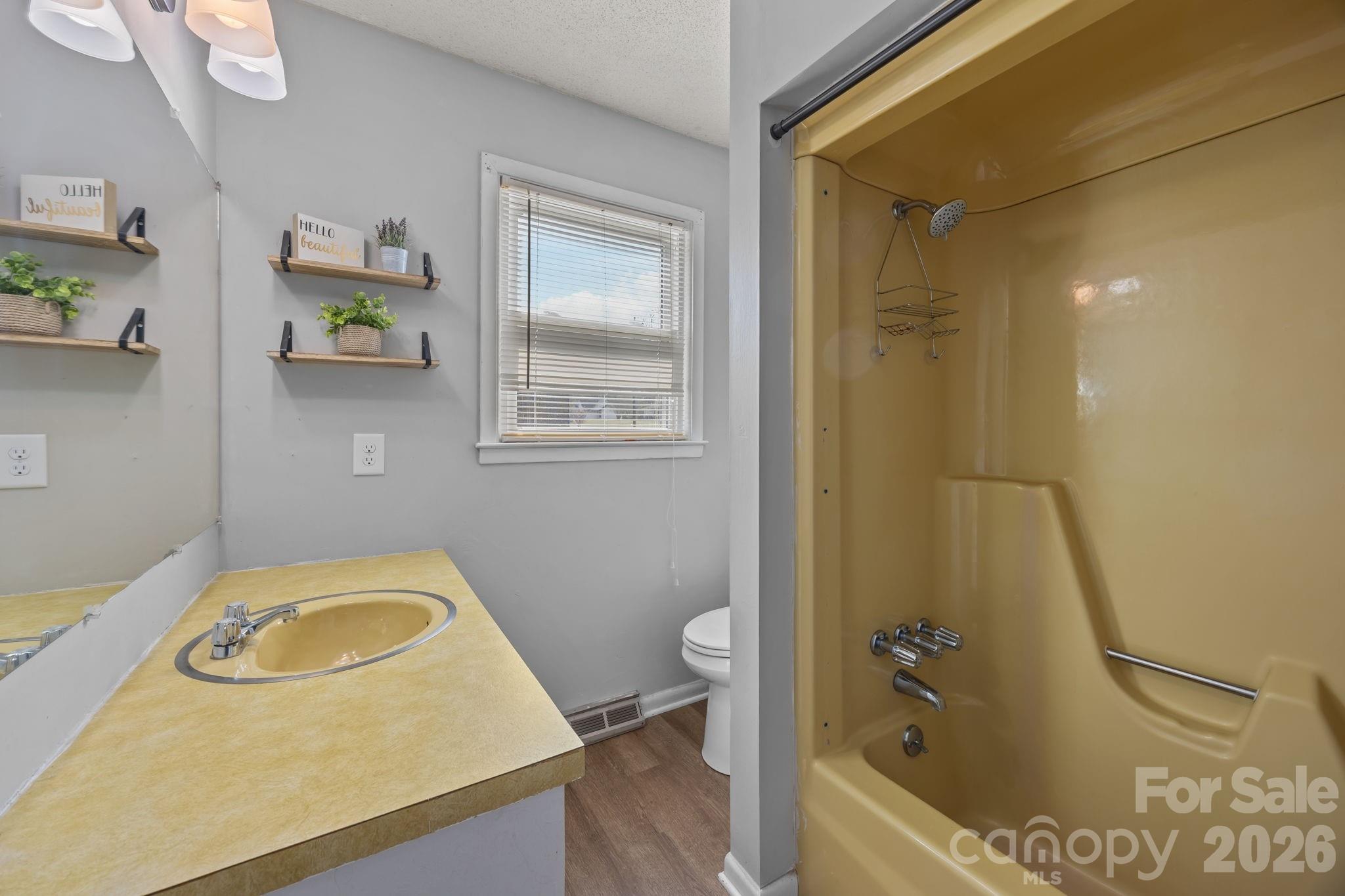 9698 Pine Tree Road, Unit 55 Norwood, NC 28128 - Photo 20 of 29 a bathroom with a sink a toilet and shower