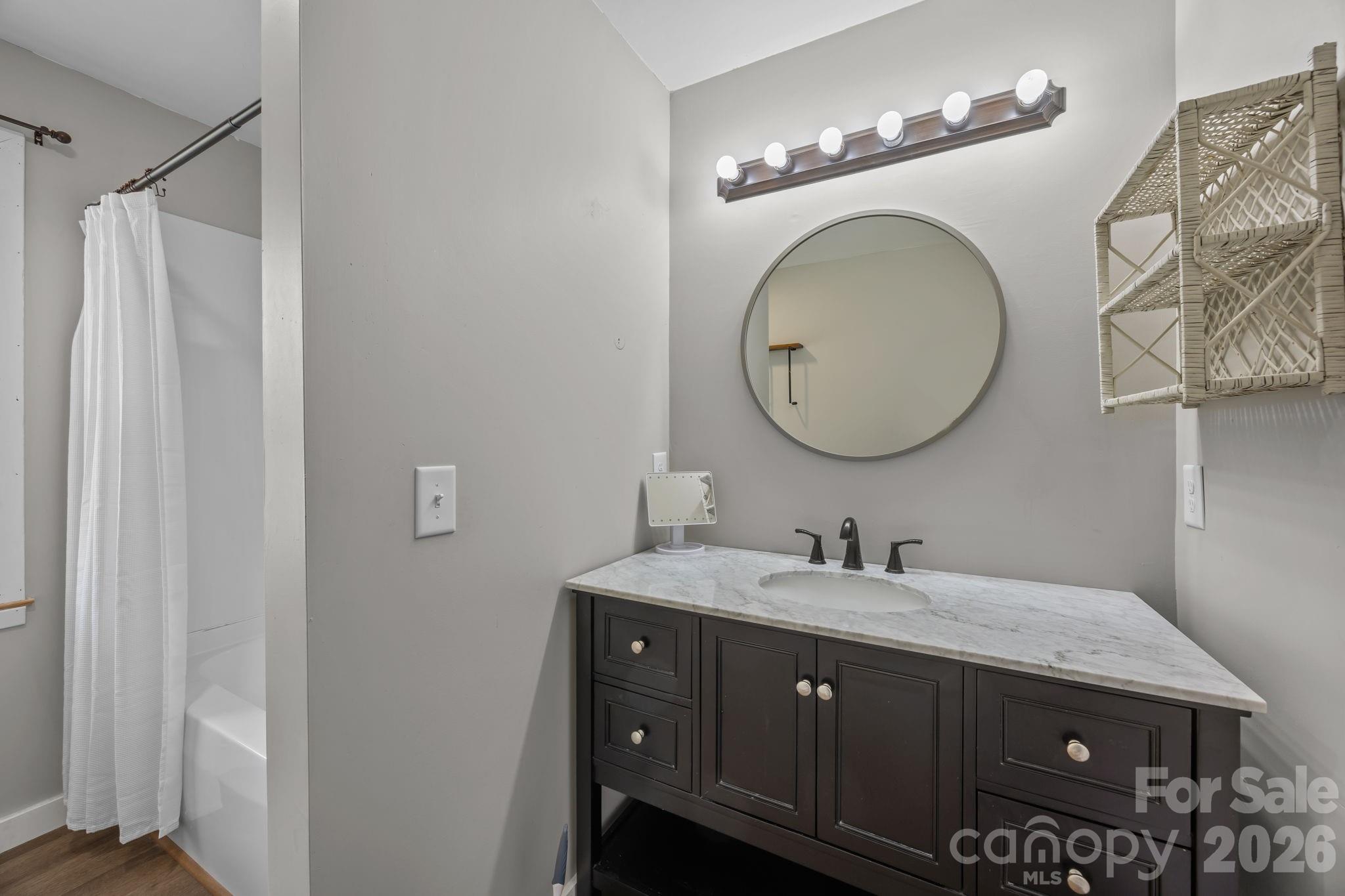 9698 Pine Tree Road, Unit 55 Norwood, NC 28128 - Photo 24 of 29 a bathroom with a sink and a mirror