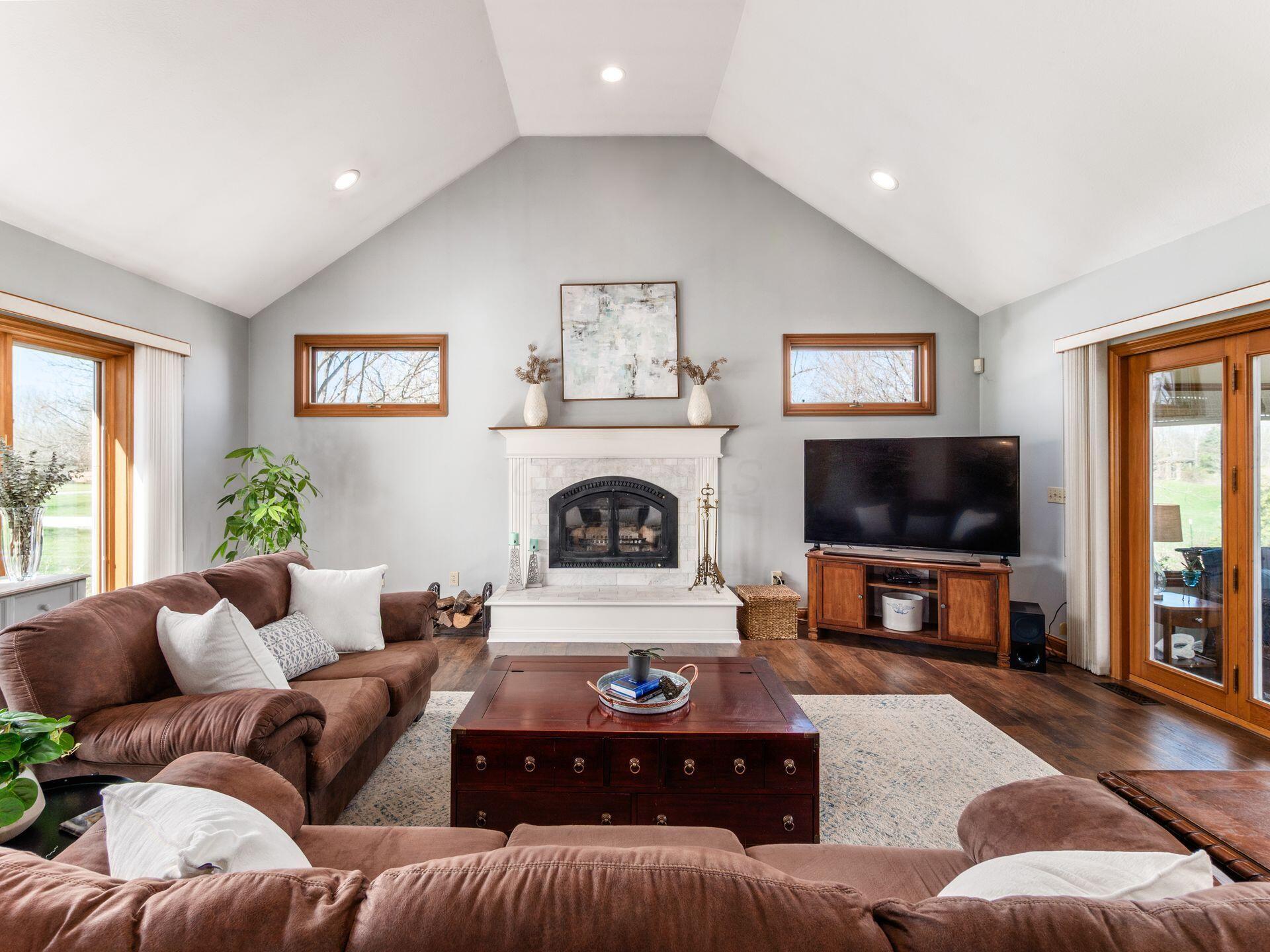Living Room with Fireplace