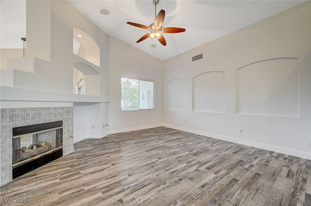 1335 Rolling Sunset Street Henderson, NV 89052 - Photo 20 of 72 Unfurnished living room featuring visible vents, c