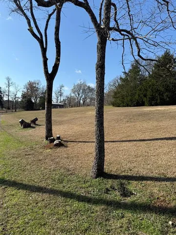 a street view with a bench