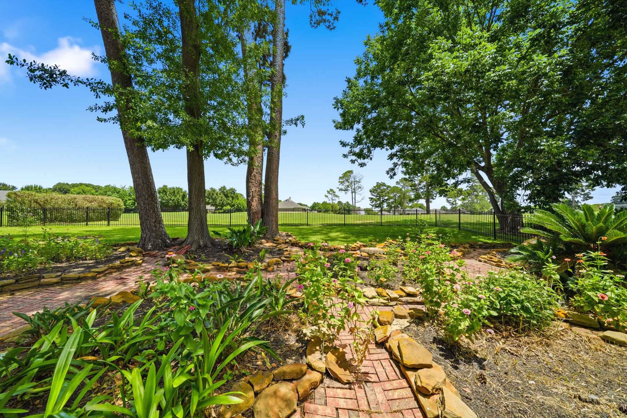 79 Summers Wind Street Conroe, TX 77356 - Photo 42 of 45 a view of a garden with a tree
