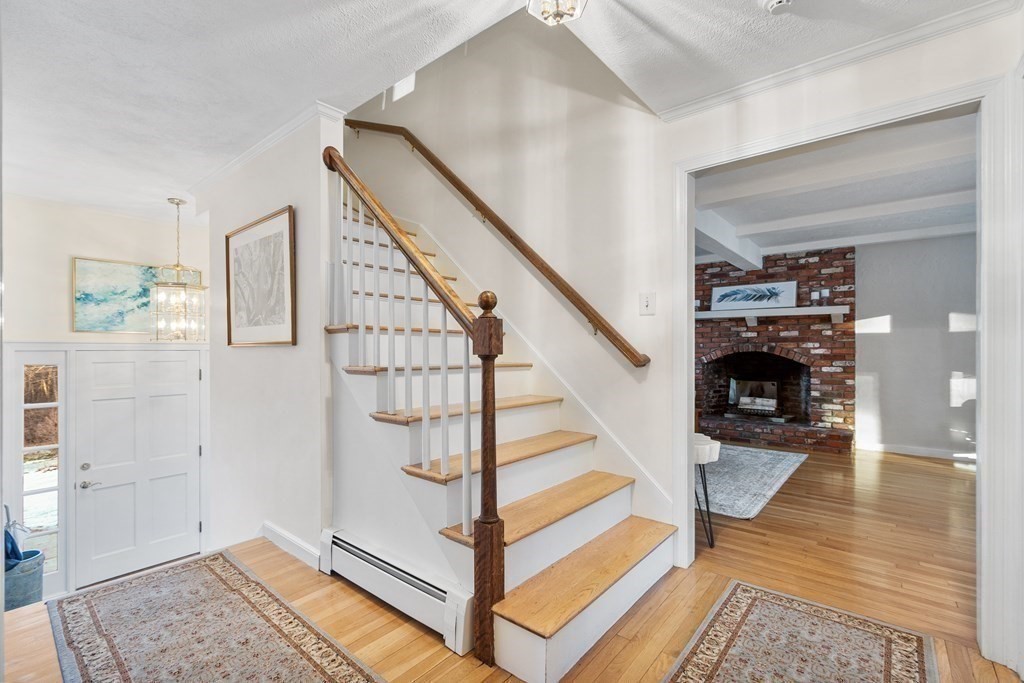 420 Old Harvard Road Boxborough, MA 01719 - Photo 23 of 37 a view of entryway and hall with wooden floor