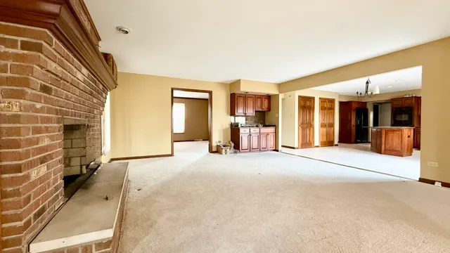 a view of a house with a patio