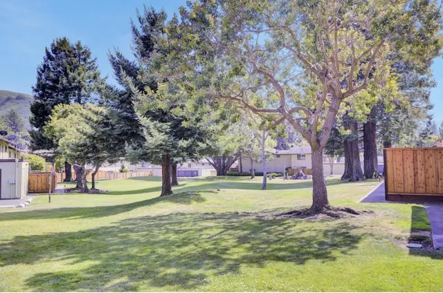 a view of a balcony with an outdoor space