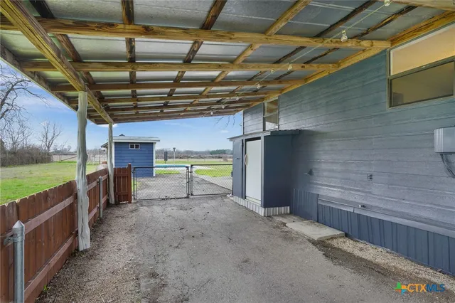 a view of a storage room