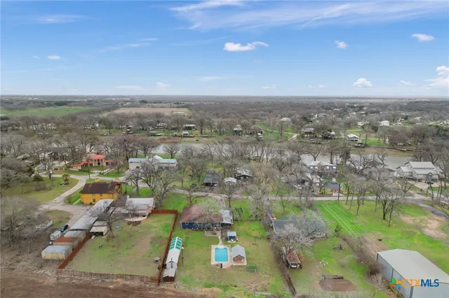 an aerial view of beach