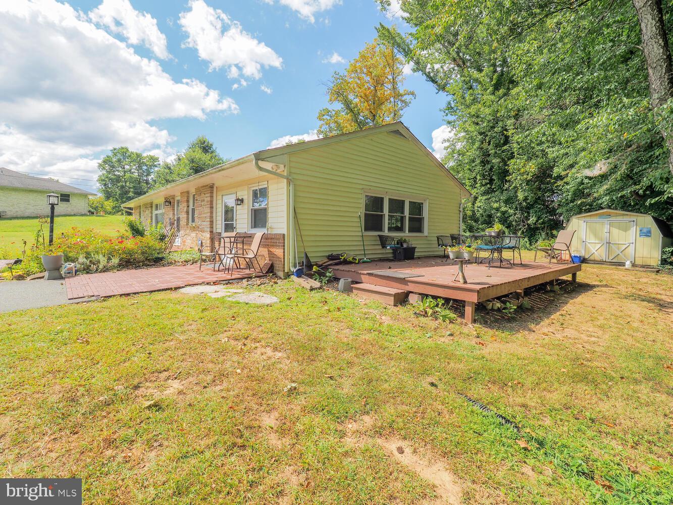 614 Paradise Road Aberdeen, MD 21001 - Photo 4 of 41 Side Deck Facing Creek and Woods