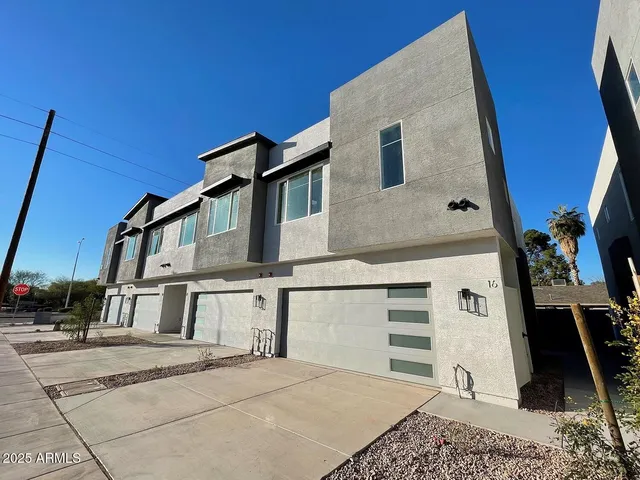 a front view of a building