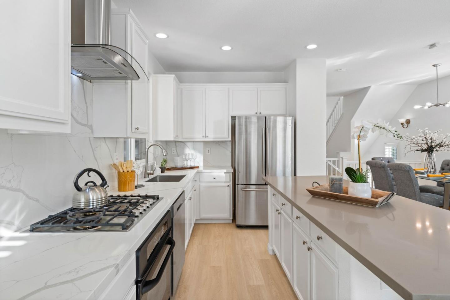 4203 Tobin Circle Santa Clara, CA 95054 - Photo 22 of 51 a kitchen with stainless steel appliances a sink stove and refrigerator