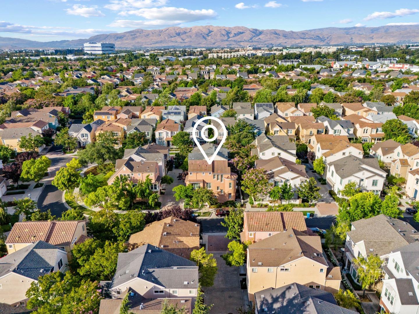 4203 Tobin Circle Santa Clara, CA 95054 - Photo 46 of 51 an aerial view of residential houses with outdoor space